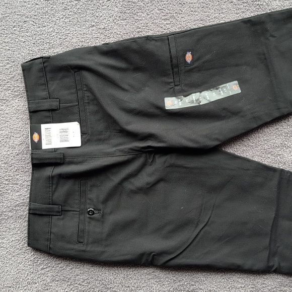 NWT Dickies Black Stretch Double Knee Pant - Slim Fit - Size 2R - Picture 5 of 13